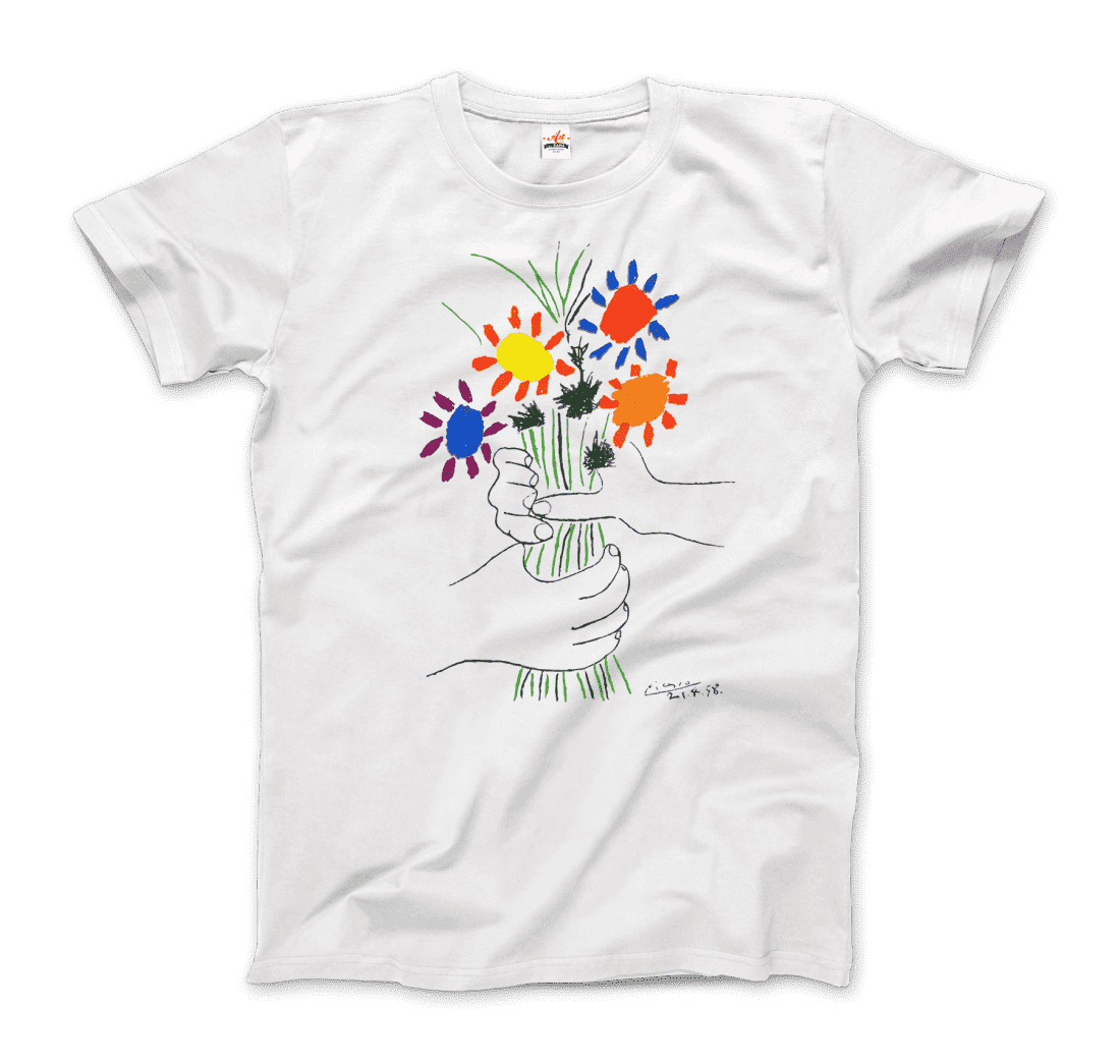 Camiseta con la obra "Ramo de la paz" de Pablo Picasso (1958)