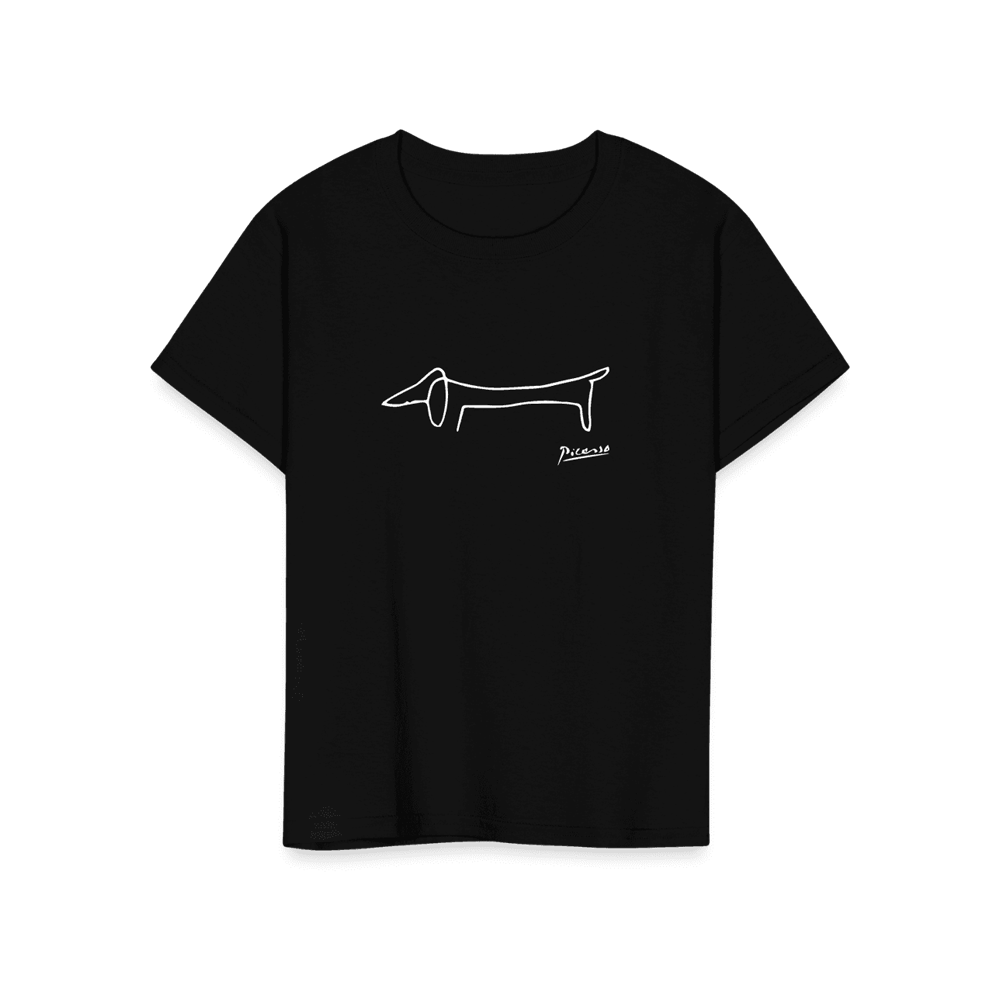 T-shirt med Pablo Picassos konstverk av taxen Lump