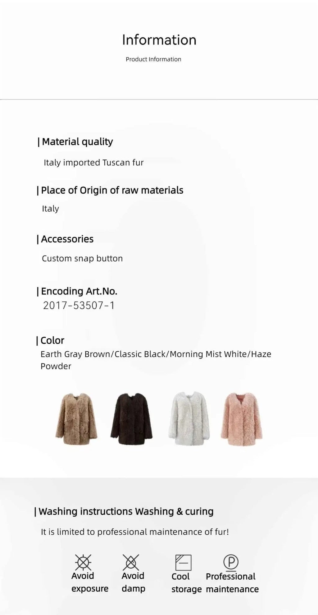 Fireladyfur Women's Tuscan Sheepskin Winter Coat“Peach Oolong”
