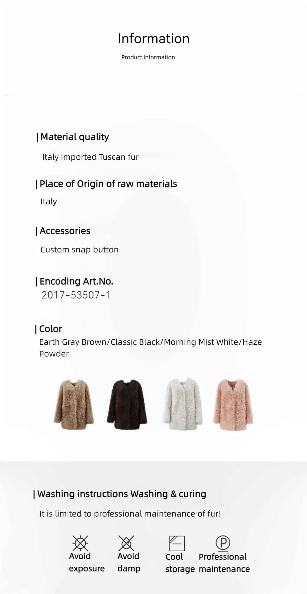 Fireladyfur Women's Tuscan Sheepskin Winter Coat“Peach Oolong”