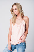 Top rosa con detalle de espalda descubierta