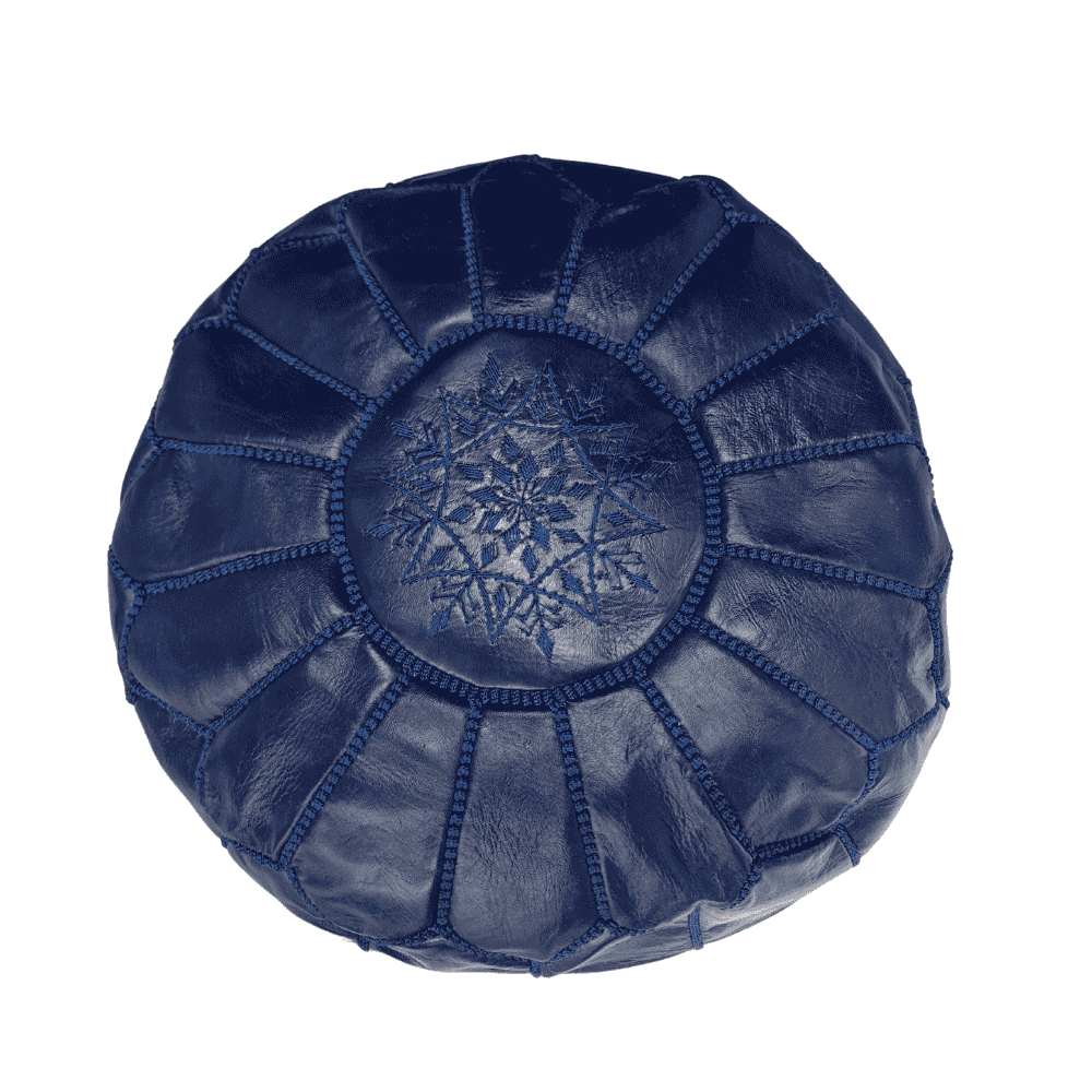 Leather Poufs Ottomans
