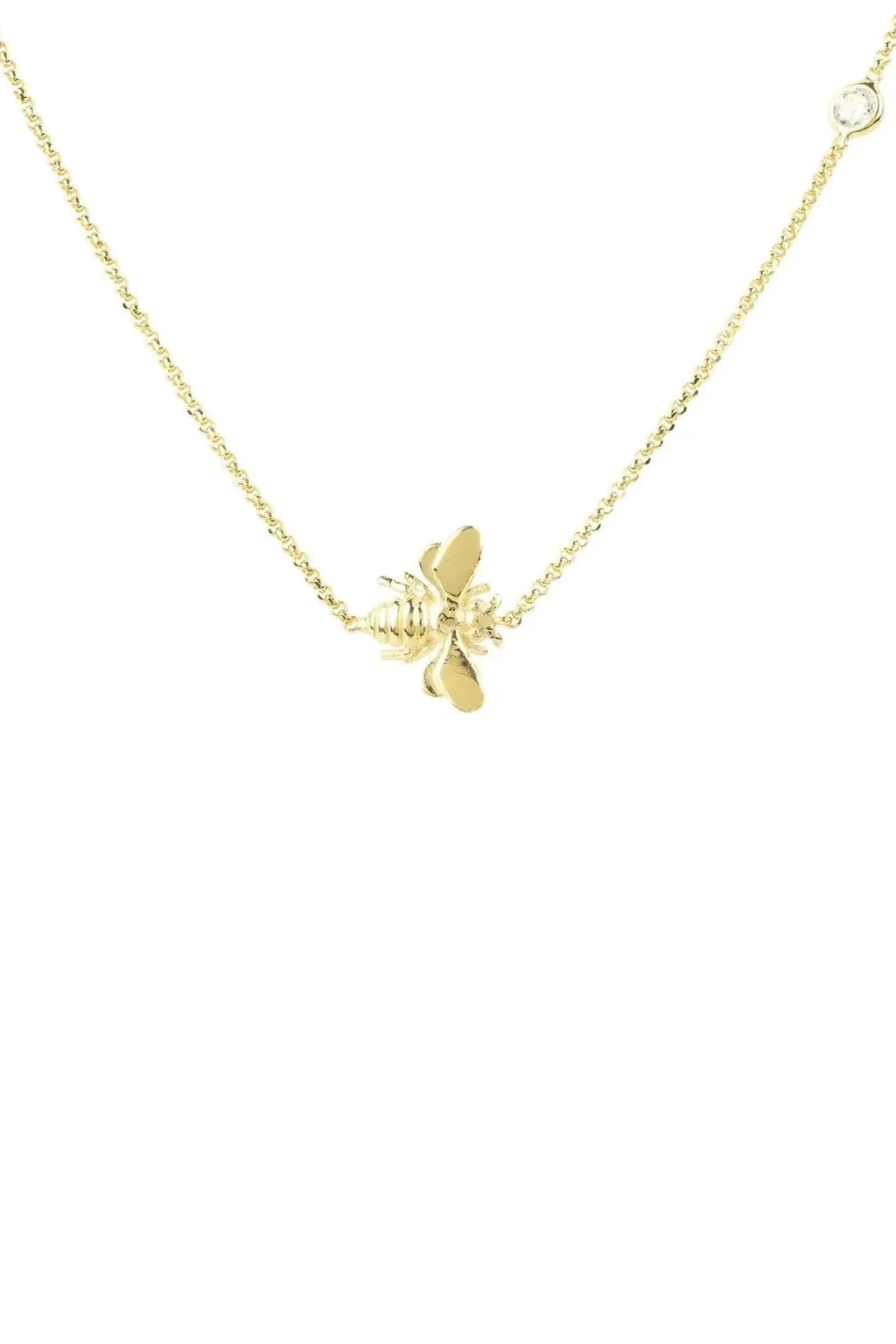 Queen Bee Necklace Gold