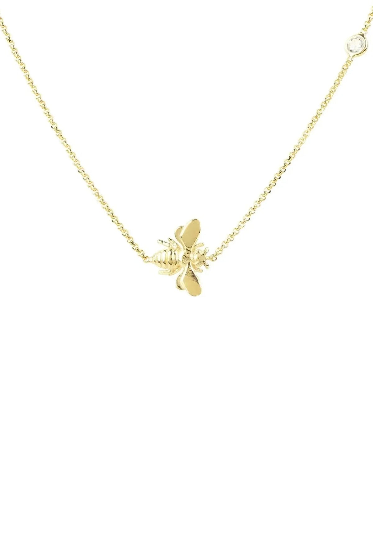 Queen Bee Necklace Gold