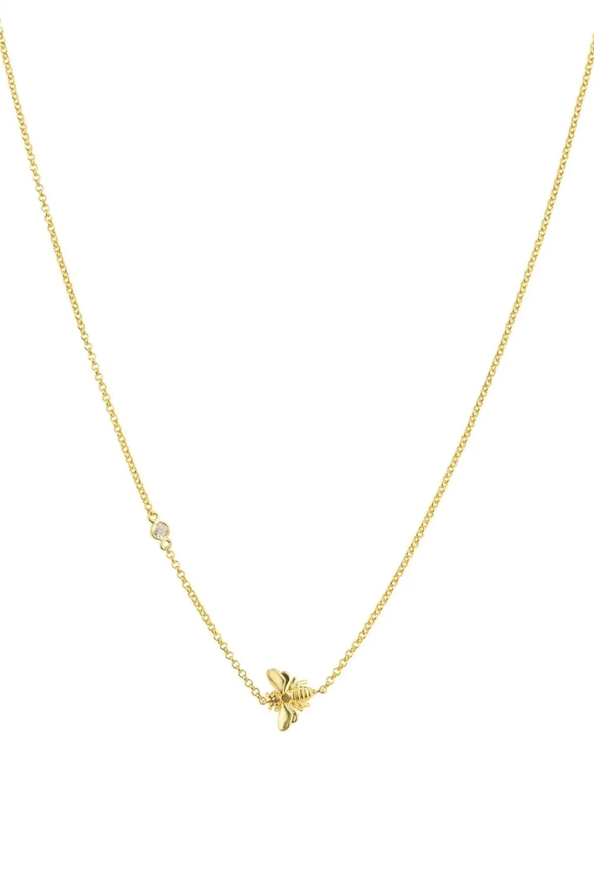 Queen Bee Necklace Gold