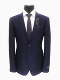 Violet Birdseye 2-Button Slim Fit Suit