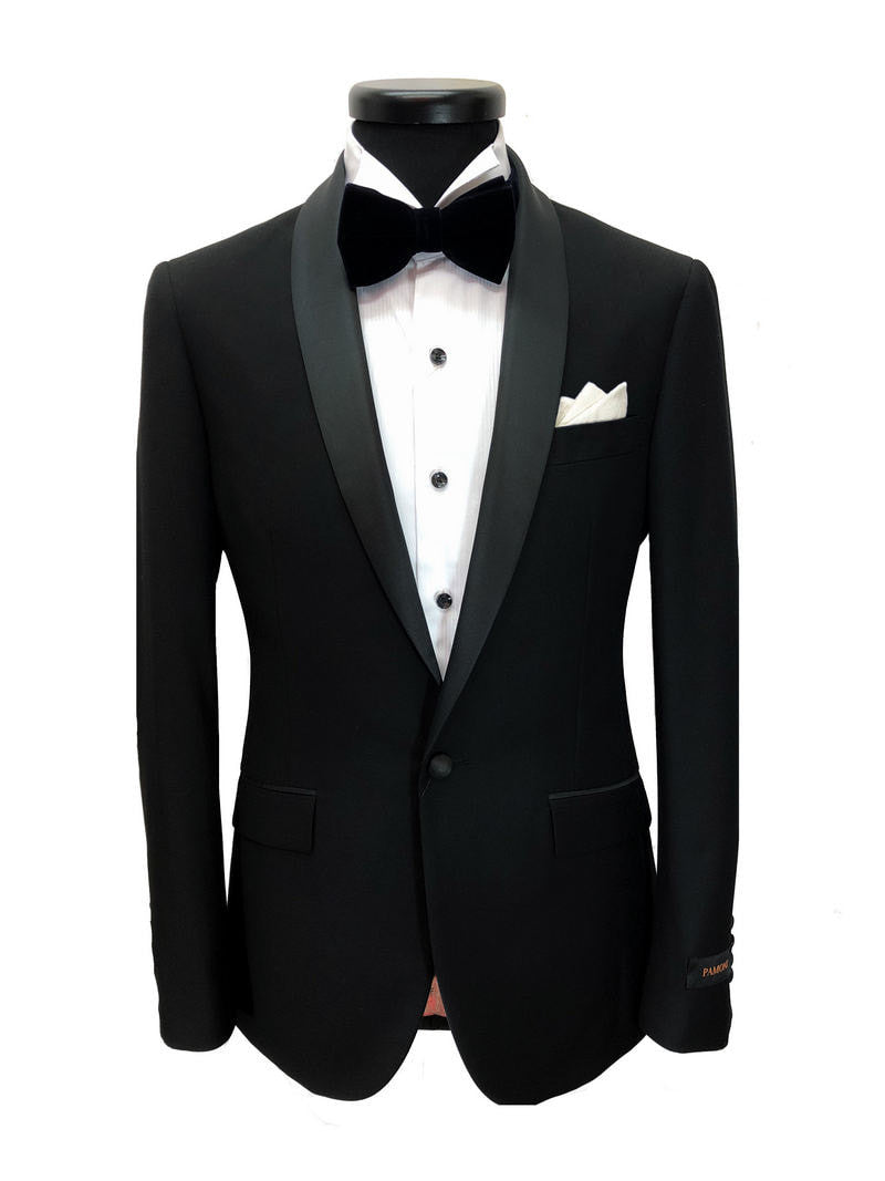 Svart dinner suit i slim fit
