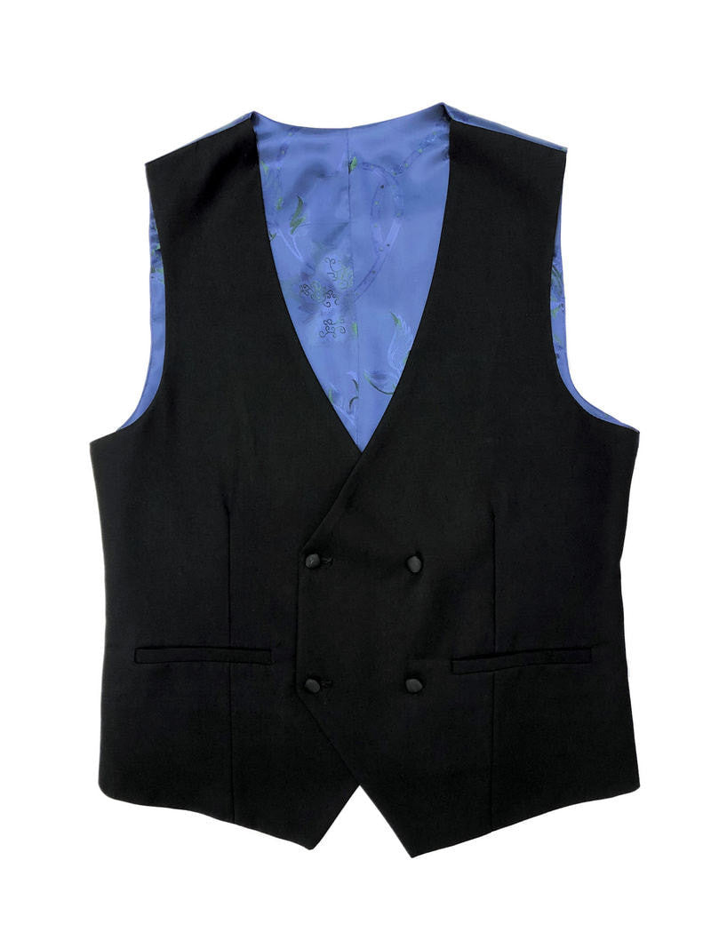 Black 3-Piece Tuxedo With Satin Shawl Lapel
