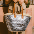 Shoulder Bag of Wicker Shine
