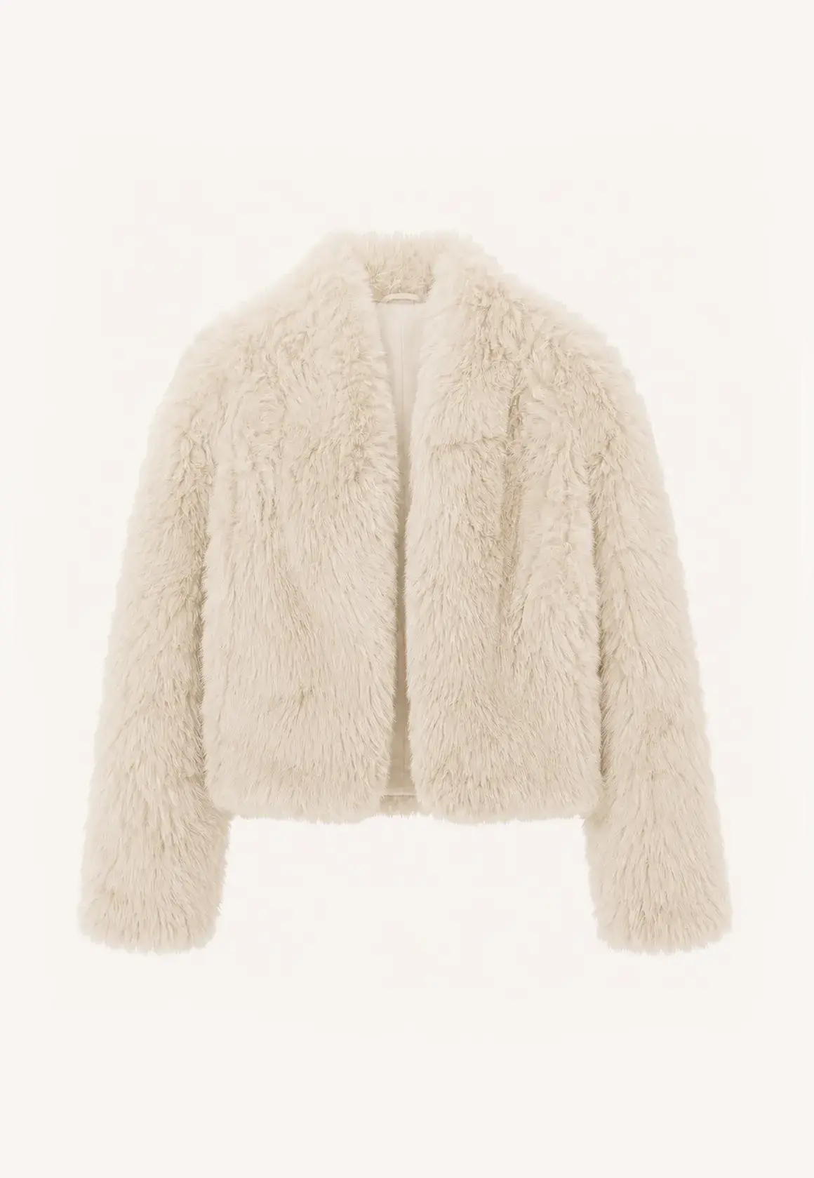 Fireladyfur Women's Casual Tuscan Sheepskin Jacket With Stand-Up Collar“Sea of Love Accompaniment”
