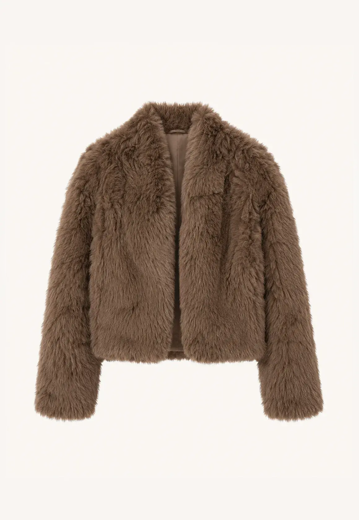Fireladyfur Women's Casual Tuscan Sheepskin Jacket With Stand-Up Collar“Sea of Love Accompaniment”