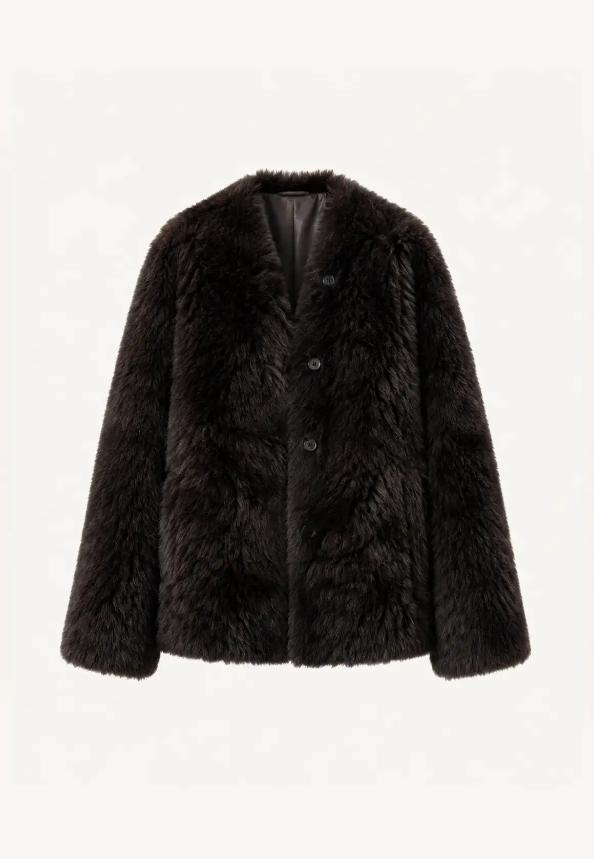 Fireladyfur Women's Casual Tuscan Sheepskin Jacket With Stand-Up Collar“Sea of Love Accompaniment”