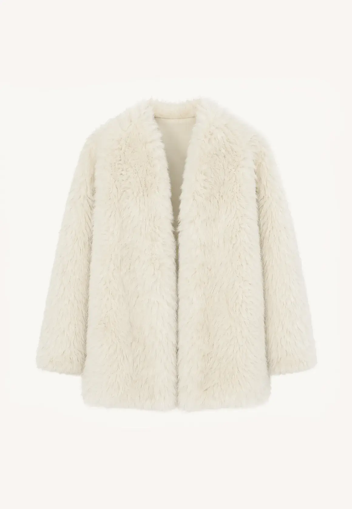 Fireladyfur Women's Casual Tuscan Sheepskin Jacket With Stand-Up Collar“Sea of Love Accompaniment”