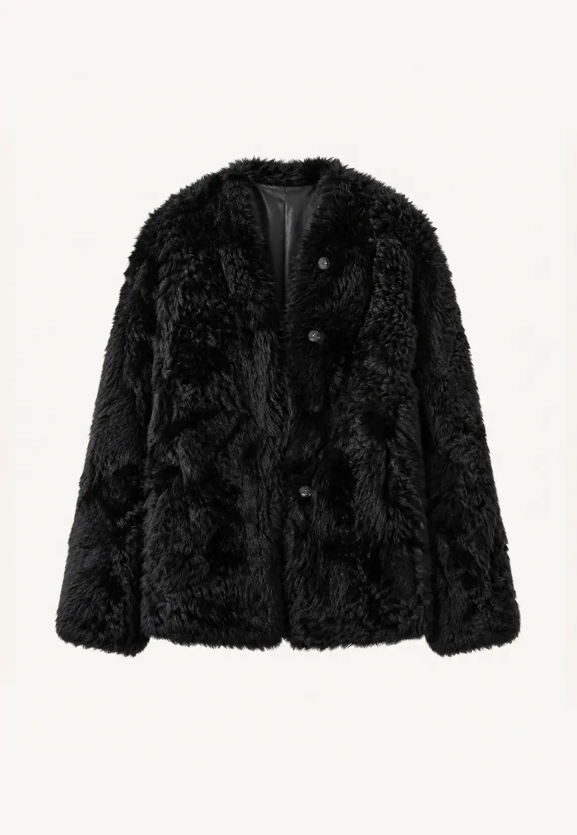 Fireladyfur Women's Casual Tuscan Sheepskin Jacket With Stand-Up Collar“Sea of Love Accompaniment”