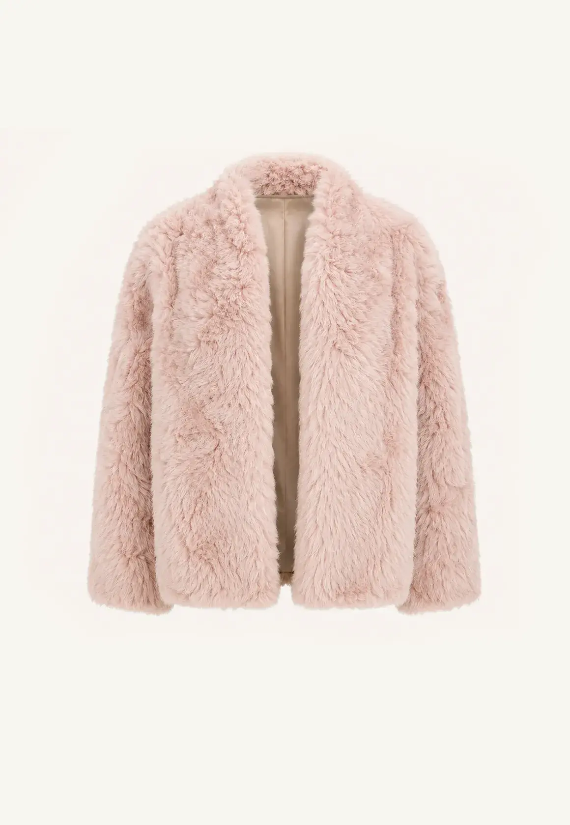 Fireladyfur Women's Casual Tuscan Sheepskin Jacket With Stand-Up Collar“Sea of Love Accompaniment”