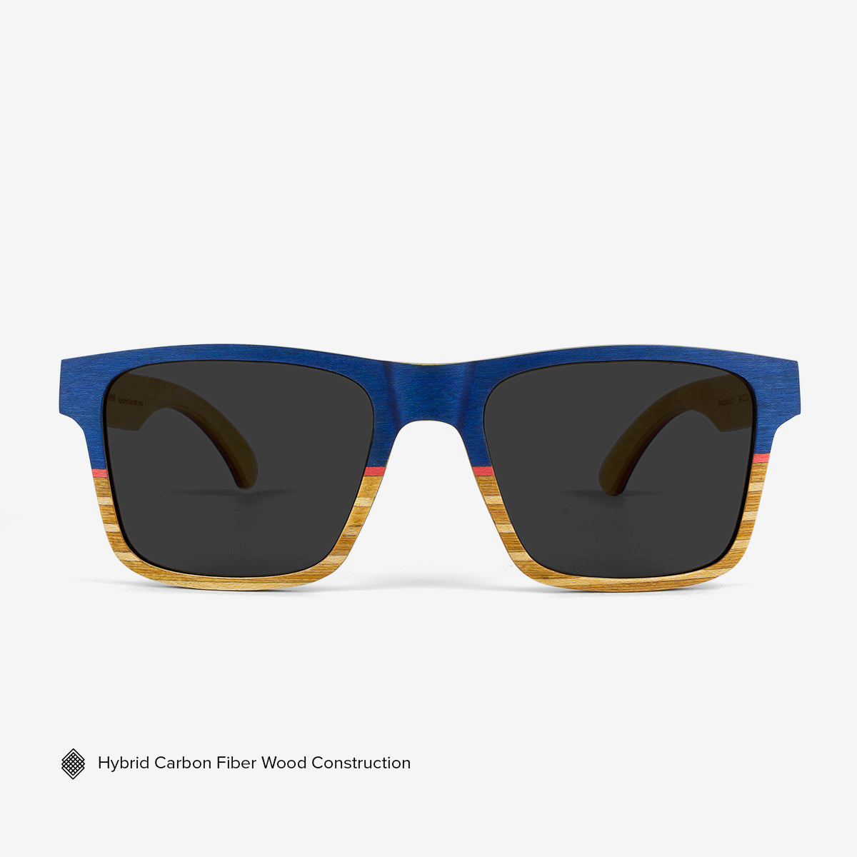 Sebastián - Gafas de sol de madera marítima y fibra de carbono