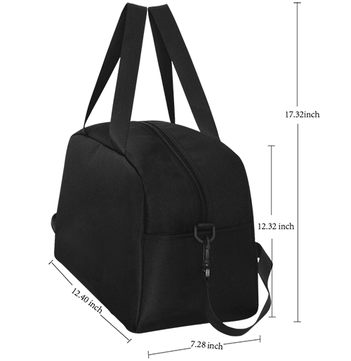 Flower Cat Tote Travel Bag w/Shoe Storage