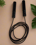 Premium Leather Skipping Rope - Wooden Handles (Maple, Walnut, Smoked Oak)