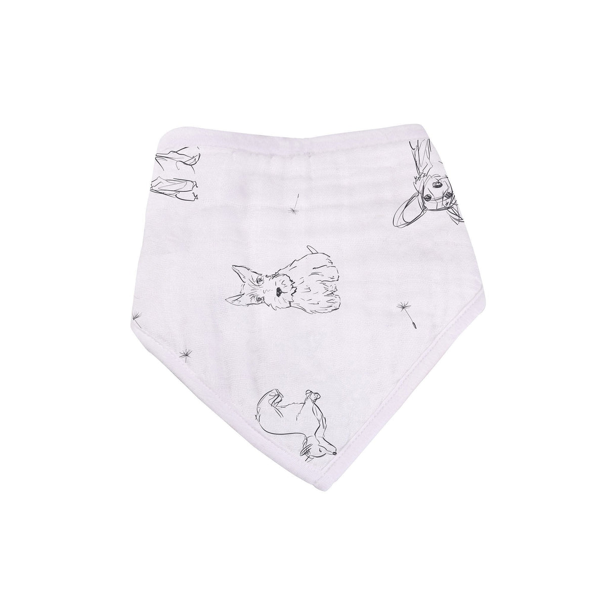 Dandelions Bamboo Bandana Bib 4PK
