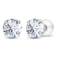 3.00 CTW AGI Certified Lab-Grown Diamond Stud Earrings in 14K Gold – E/Vs