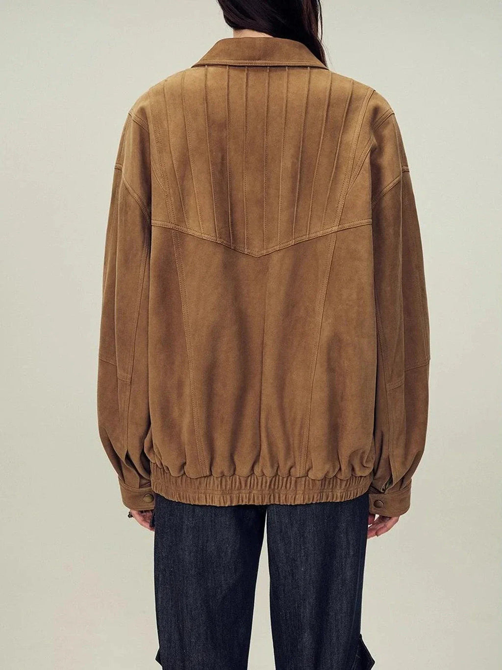 Chaqueta de piel de oveja de primera calidad con acabado de ante para mujer de Fireladyfur