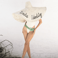 Sombrero de mimbre para el verano