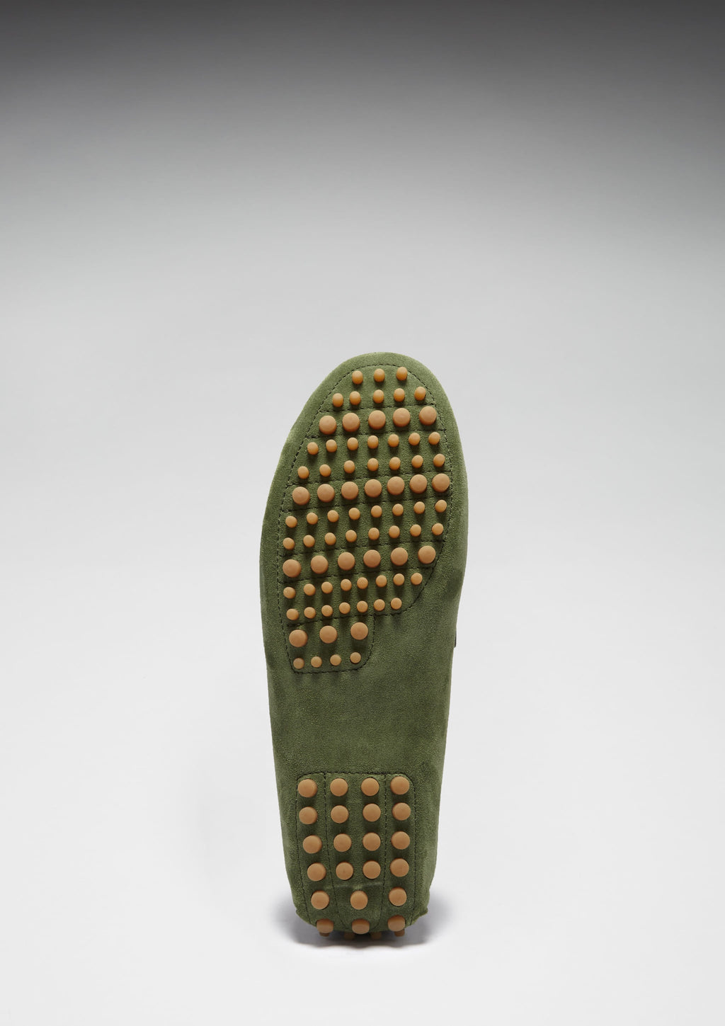 Tasselled Driving Loafers, Safari Green Suede