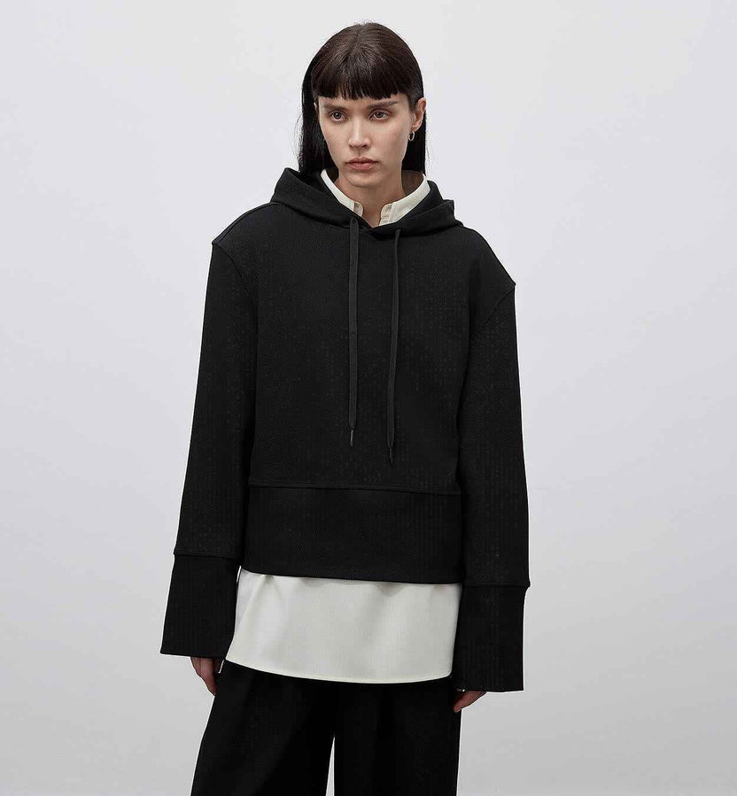 Sudadera corta con capucha para mujer "Time Travel", conjunto de estilo deportivo, pantalones casuales de pierna recta para otoño e invierno