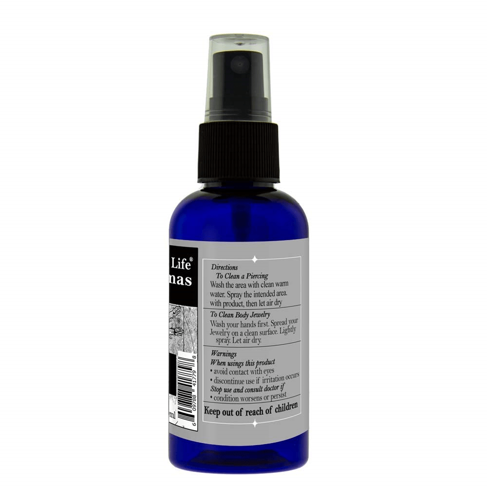 Spray para el cuidado posterior de perforaciones Whole Life de aceite de árbol de té, 2 oz