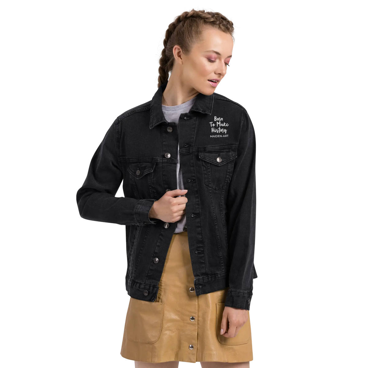 Denim Jacket the Rebel Girl in Me Will Never Die Unisex Denim Jacket