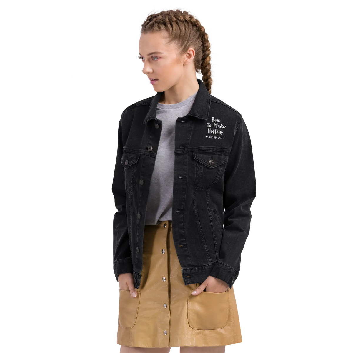 Denim Jacket the Rebel Girl in Me Will Never Die Unisex Denim Jacket