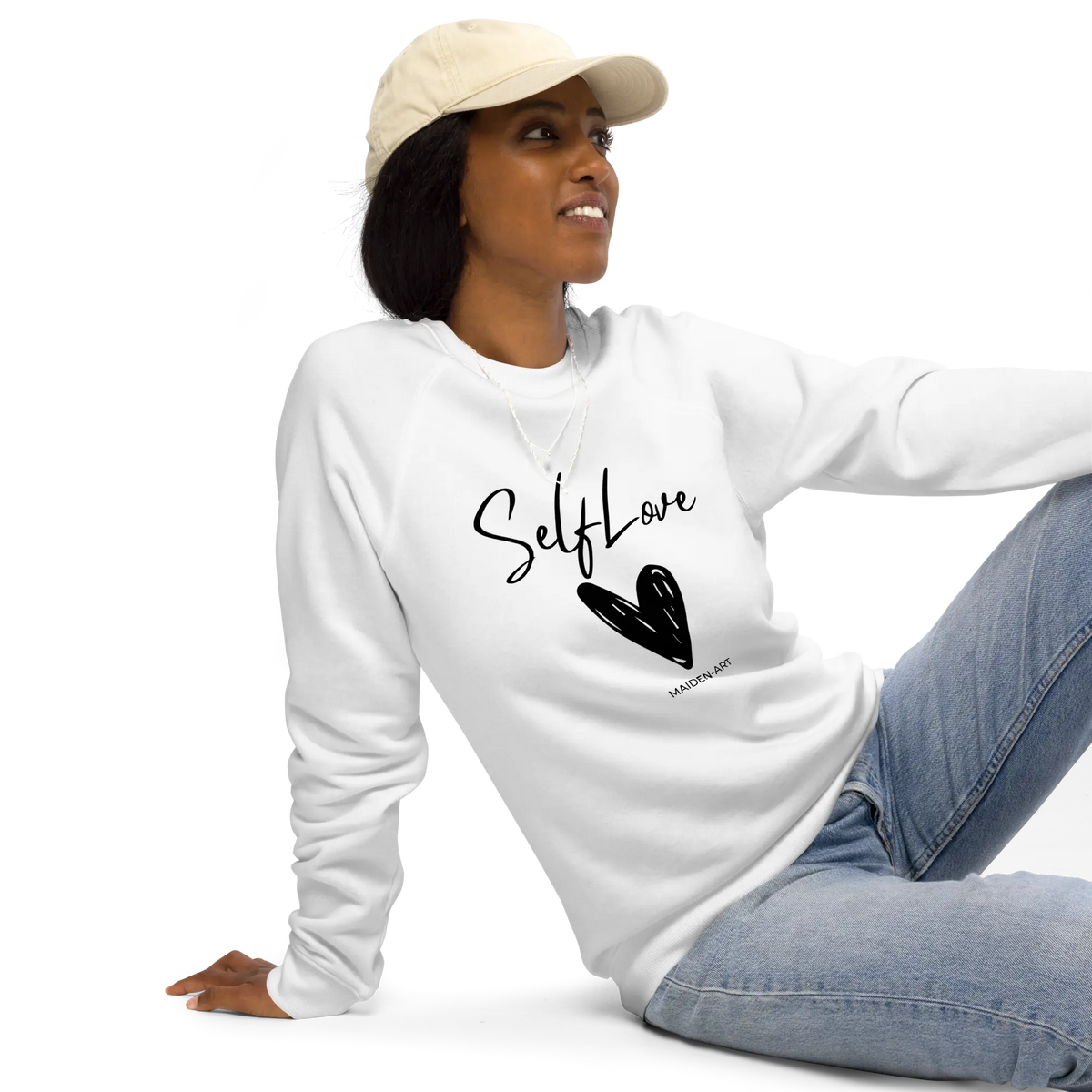Sudadera orgánica SELF LOVE Sudadera raglán orgánica unisex