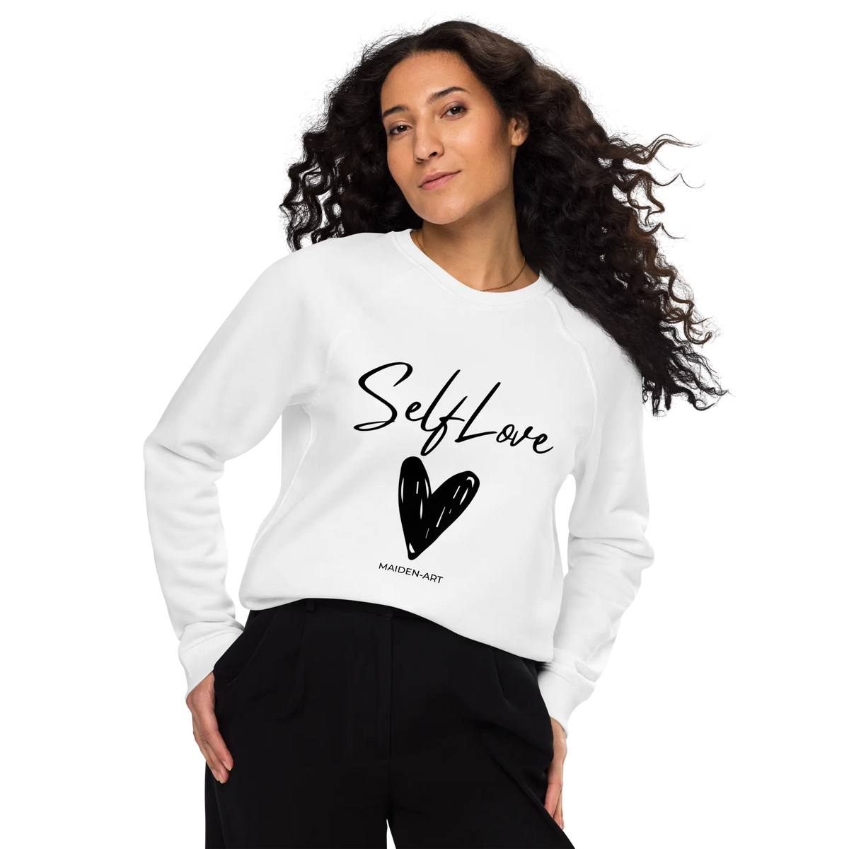 Sudadera orgánica SELF LOVE Sudadera raglán orgánica unisex