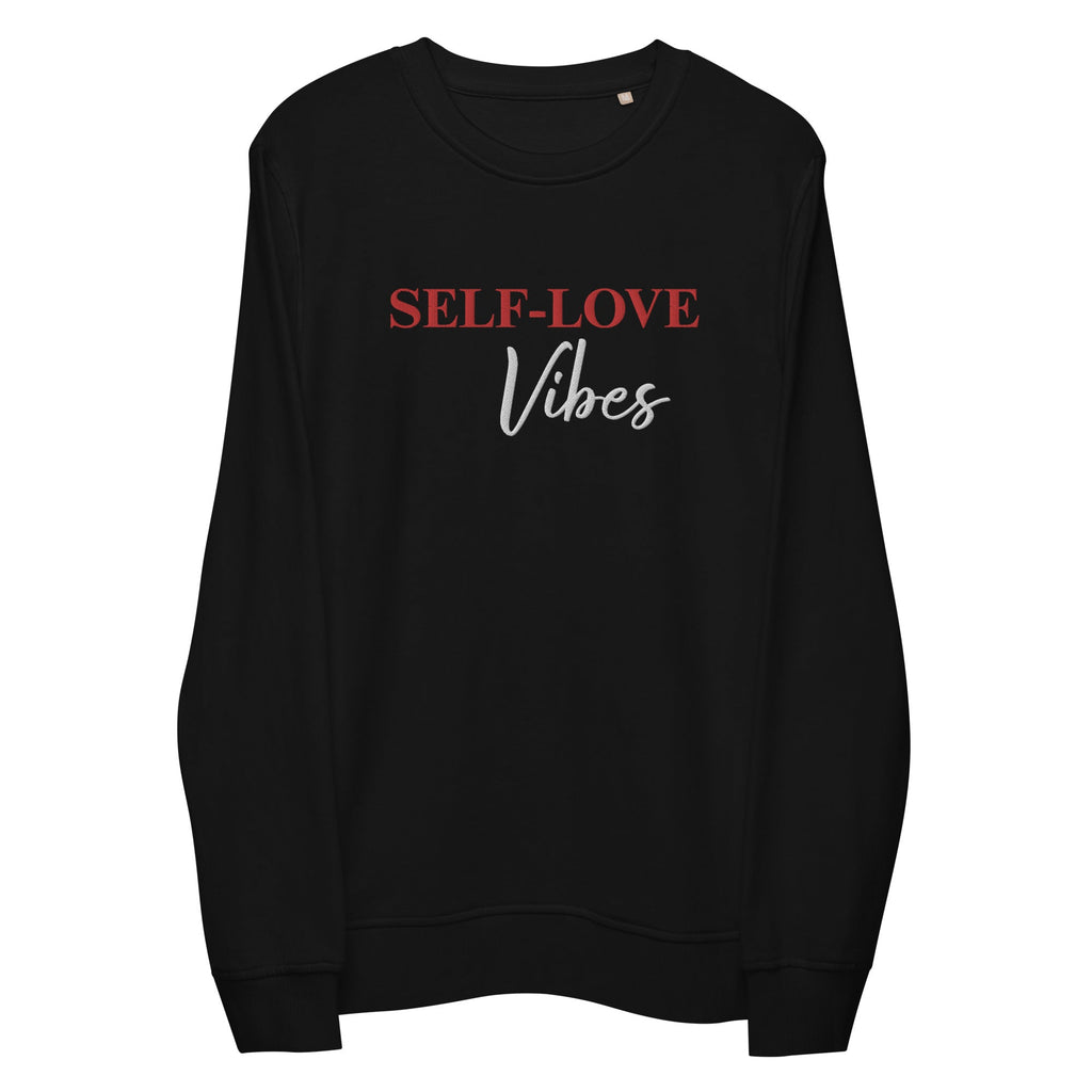 Sudadera de algodón orgánico - Sudadera "Self Love" - Algodón orgánico ecológico - BORDADO