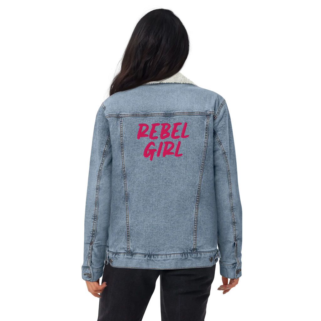 Denim Sherpa Jacket REBEL GIRL