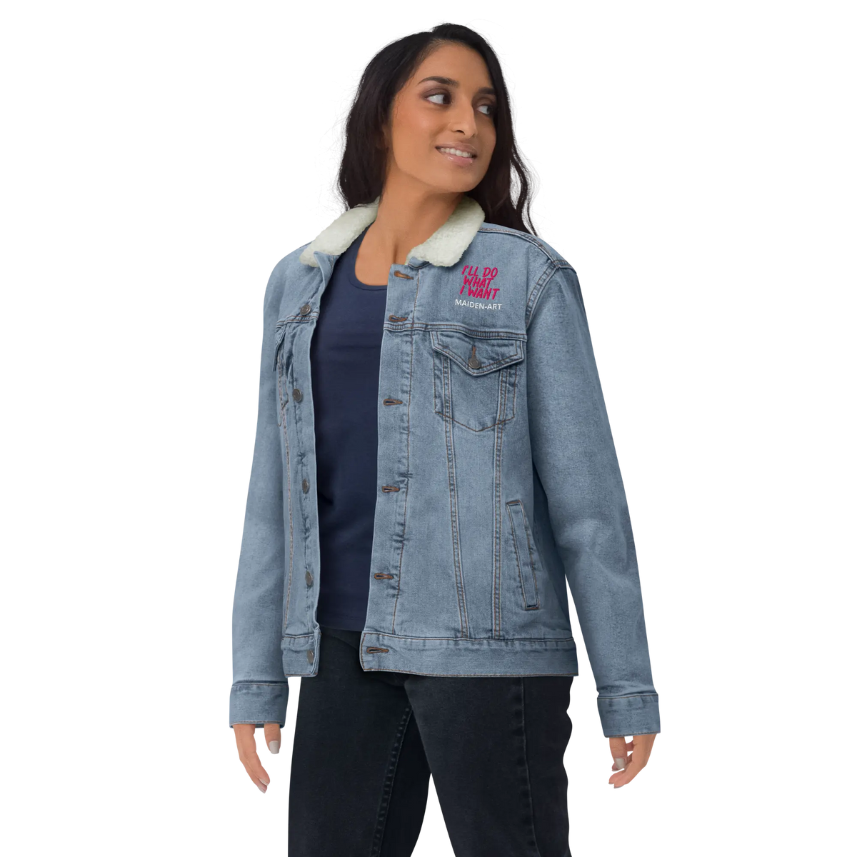 Denim Sherpa Jacket REBEL GIRL