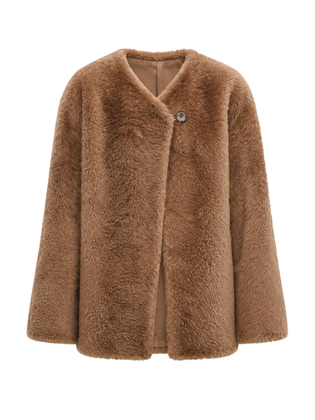 "Urban Home" Imported Merino Wool Fur Shearing Coat for Women
