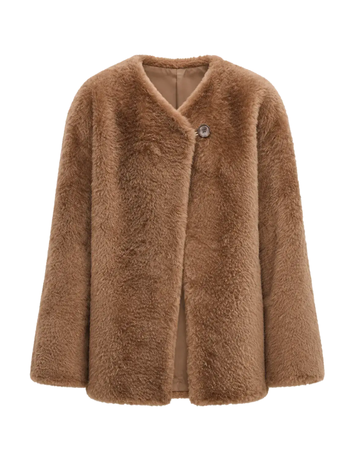 "Urban Home" Imported Merino Wool Fur Shearing Coat for Women