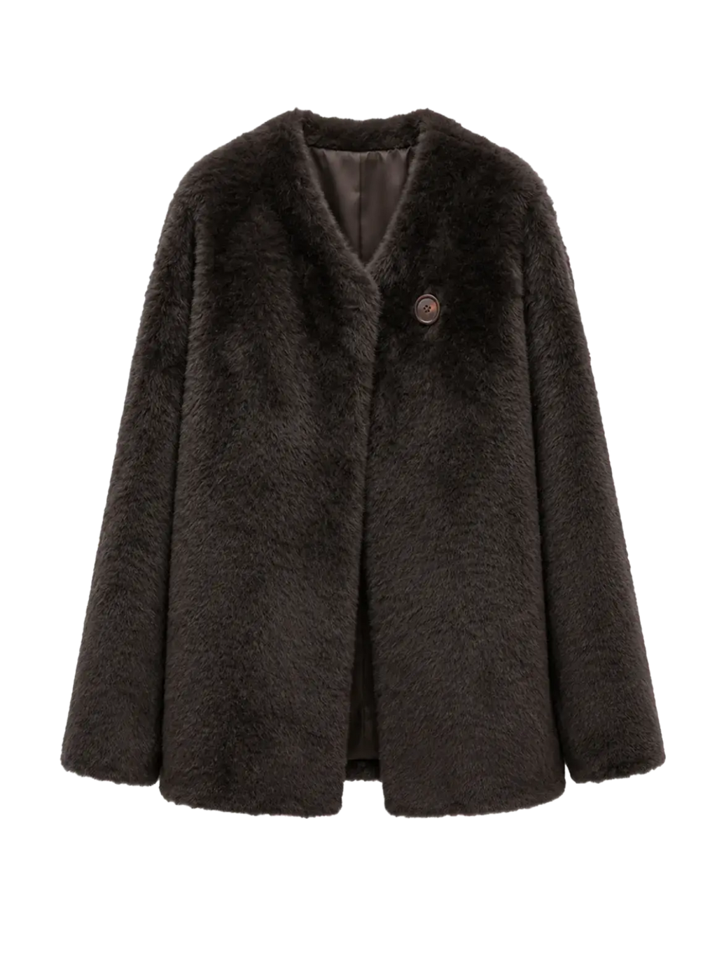 "Urban Home" Imported Merino Wool Fur Shearing Coat for Women