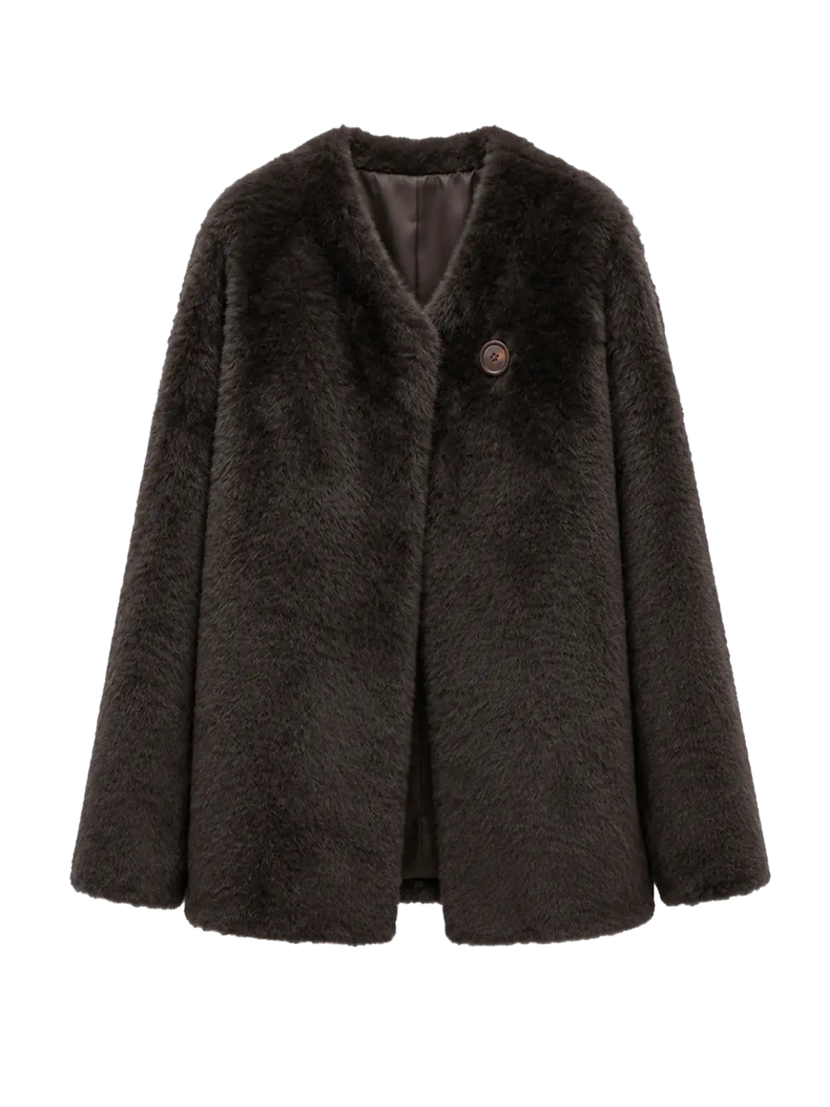 "Urban Home" Imported Merino Wool Fur Shearing Coat for Women