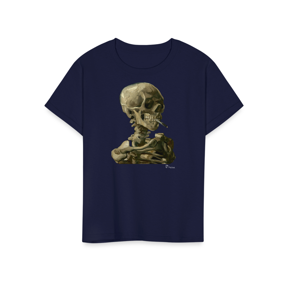 Van Gogh T-shirt med Skalle med brinnande cigarett 1886