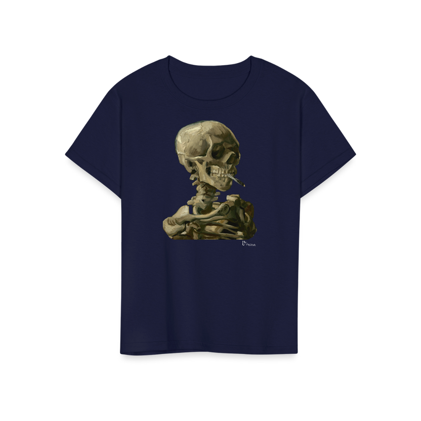 Van Gogh Skull of a Skeleton With Burning Cigarette 1886 T-Shirt