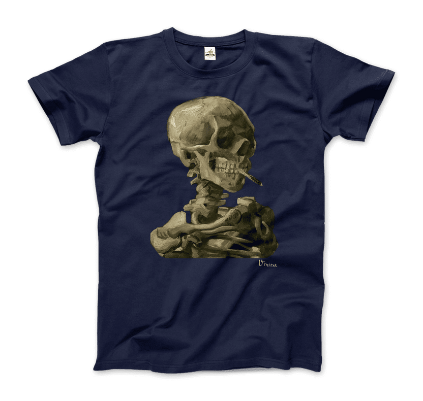 Van Gogh Skull of a Skeleton With Burning Cigarette 1886 T-Shirt