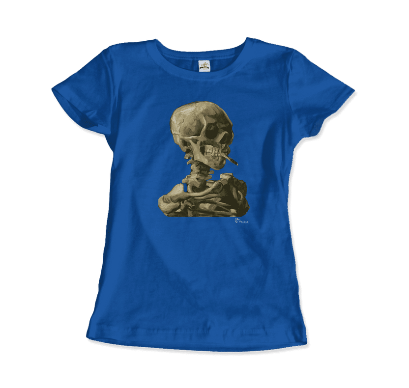 Van Gogh Skull of a Skeleton With Burning Cigarette 1886 T-Shirt