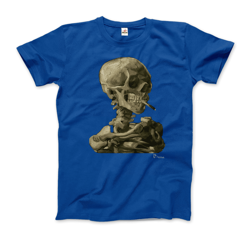 Van Gogh Skull of a Skeleton With Burning Cigarette 1886 T-Shirt