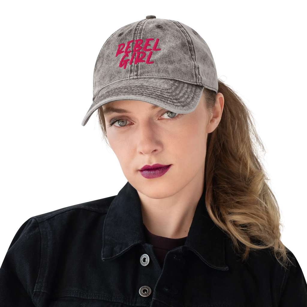 Vintage Cap REBEL GIRL Vintage Cotton Twill Cap