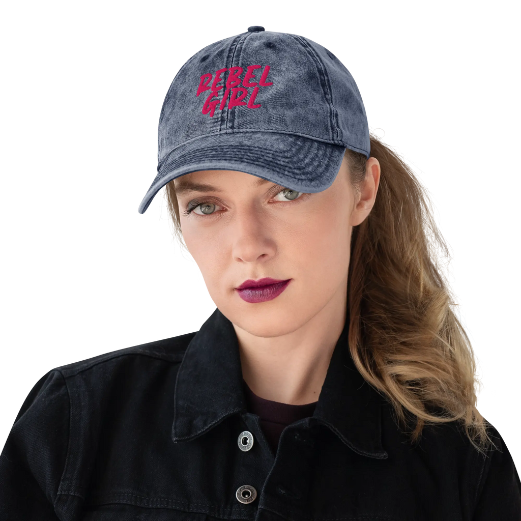 Vintage Cap REBEL GIRL Vintage Cotton Twill Cap