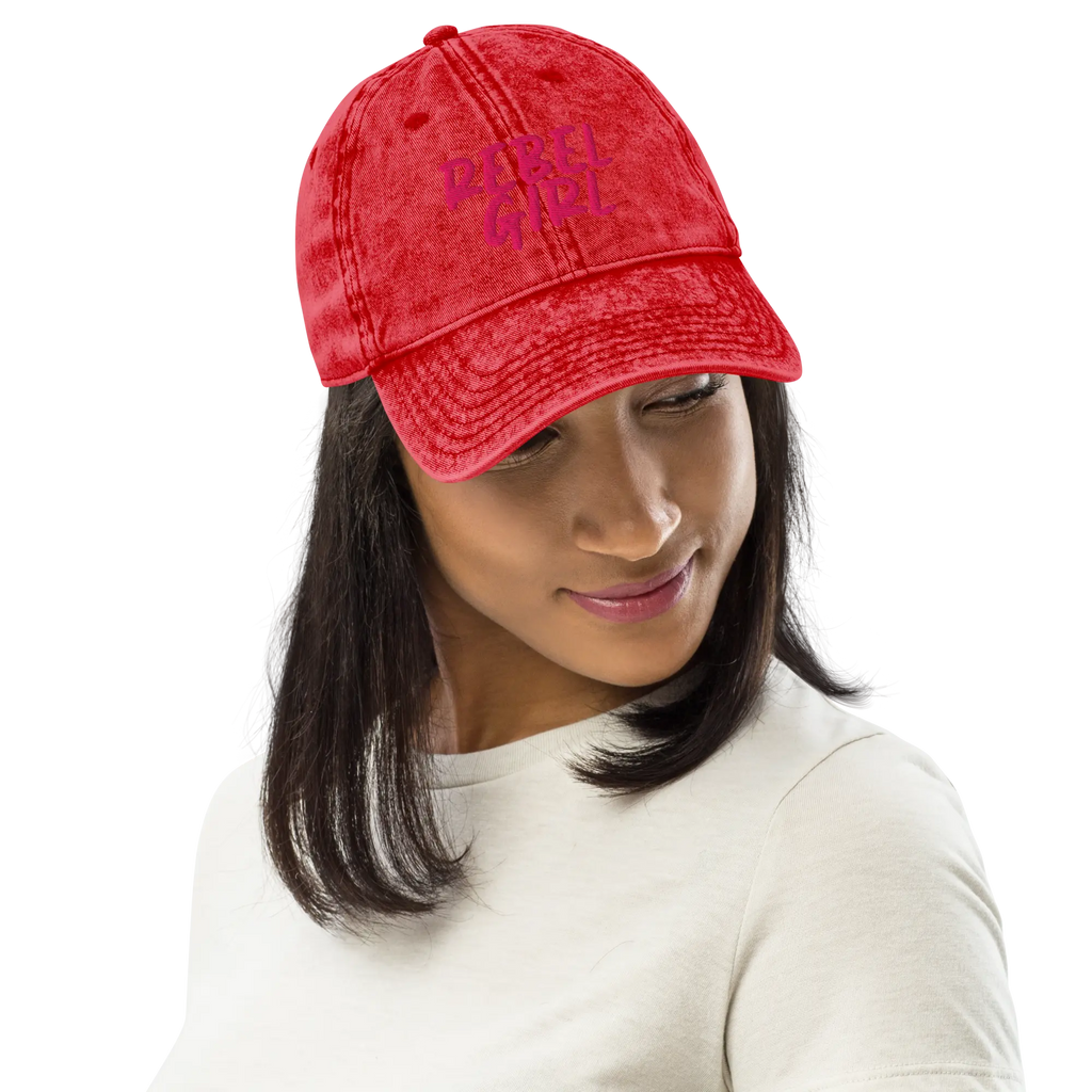 Vintage Cap REBEL GIRL Vintage Cotton Twill Cap