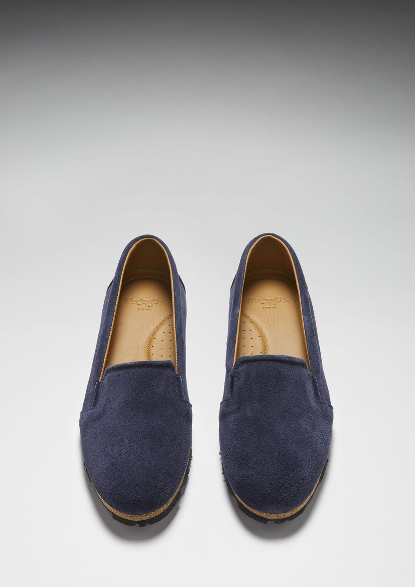 Women's Continental Espadrilles, Navy Blue Suede