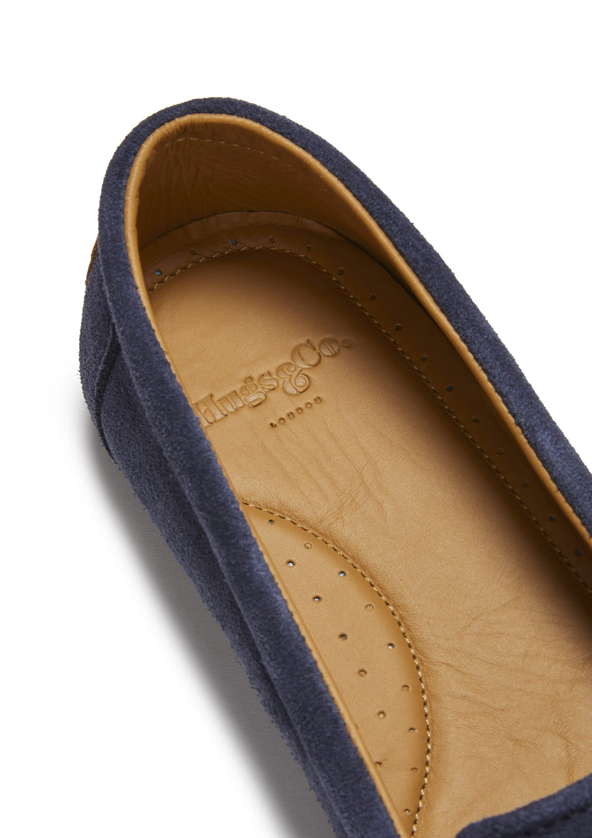 Women's Continental Espadrilles, Navy Blue Suede